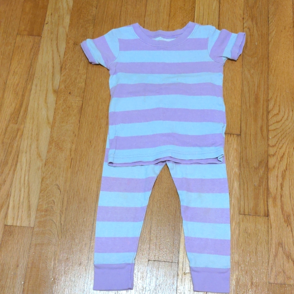 Old Navy striped pajama set short sleeve